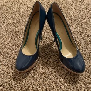 Two tone blue Enzo Angiolini Platform heels